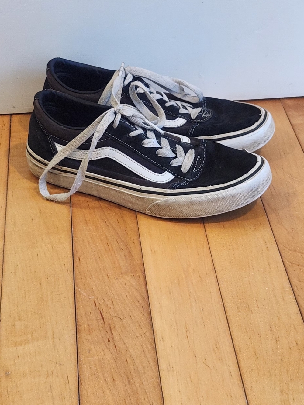 Vans Youth 3 Black and White Sneakers